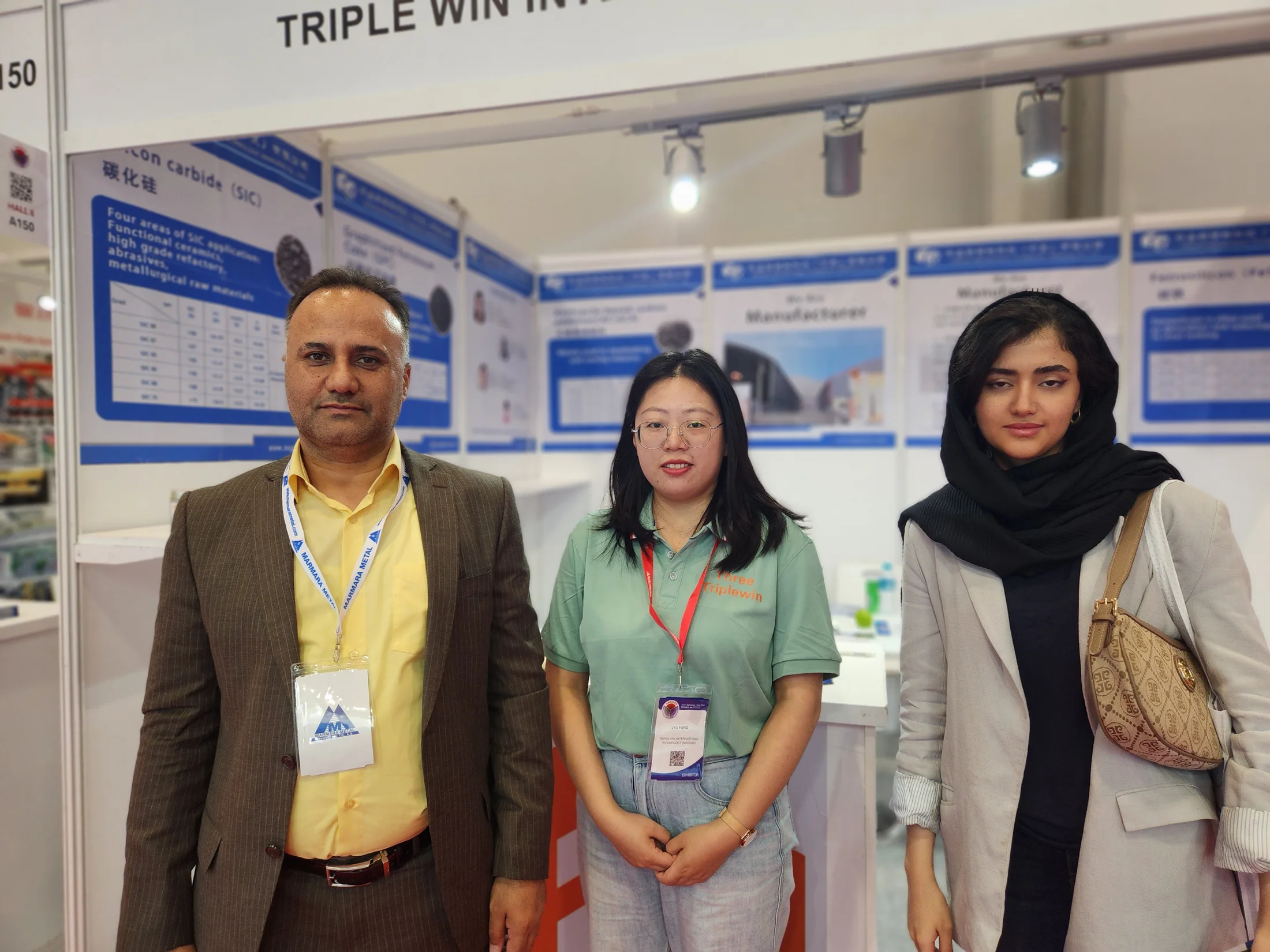 Client meeting at Turkey metals exhibition